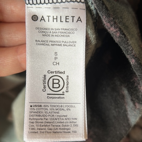 Athleta Oh So Very Soft Tencel Blend Pullover Sweatshirt - Picture 3 of 4